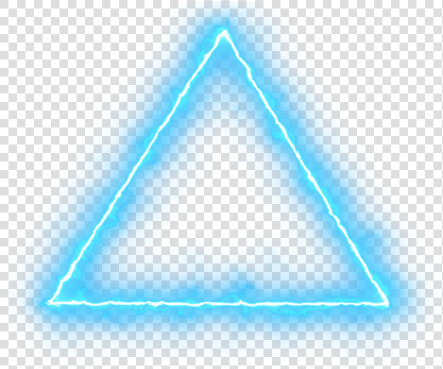 Triangulo Azul Neon Freetoedit   Effect Png For Picsart  Transparent PngTransparent PNG