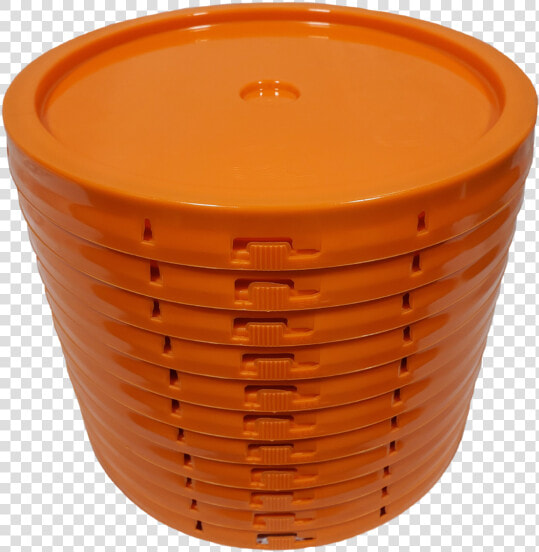 Orange Plastic Lid With Gasket And Tear Tab Fits   Plastic  HD Png DownloadTransparent PNG