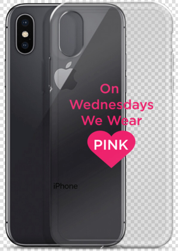 On Wednesday We Wear Pink Heart Iphone Case   Iphone  HD Png DownloadTransparent PNG