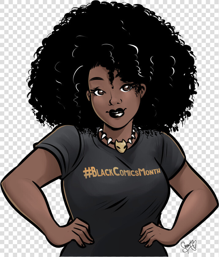 Disabled Comic Creators Exist Dammit Writer Creator   Femme Noire Dessin Afro  HD Png DownloadTransparent PNG