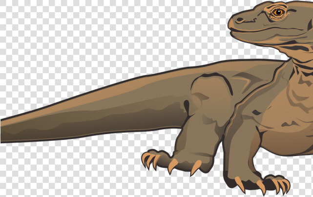 Bearded Dragon Clipart Silhouette   Komodo Dragon Clipart  HD Png DownloadTransparent PNG