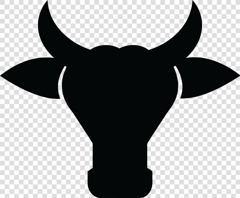 Cow Head Silhouette   Cow Head Silhouette Png  Transparent PngTransparent PNG