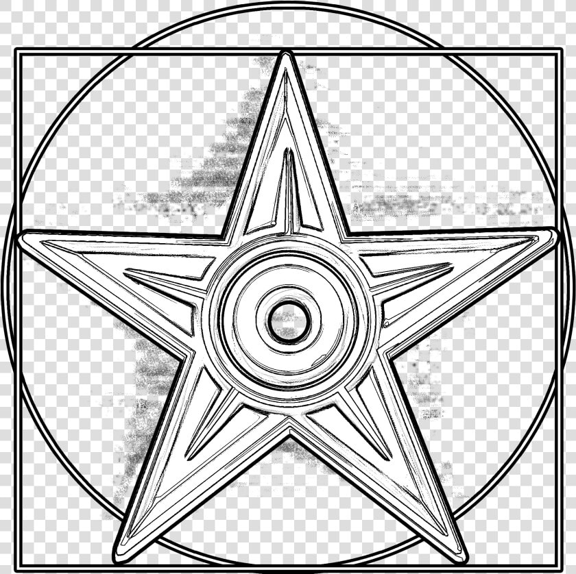 Vitruvian Barnstar Hires   Symbol Of Leonardo Da Vinci  HD Png DownloadTransparent PNG