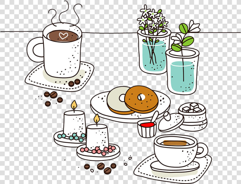 Drawing Coffee Cafe Shop   Png Download   Cafe  Transparent PngTransparent PNG