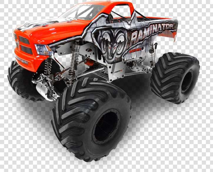 Solid Axle Ready To Run Monster Truck   Rc Raminator Monster Truck  HD Png DownloadTransparent PNG