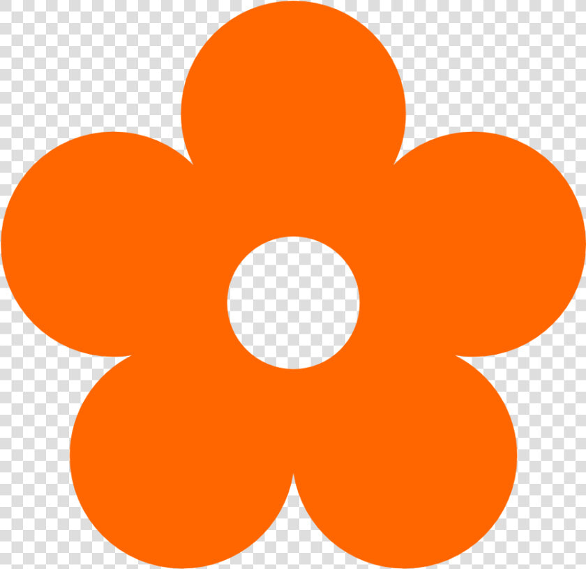 Original Clipart Orange Flower Clip Art   Pink Flower Clipart  HD Png DownloadTransparent PNG