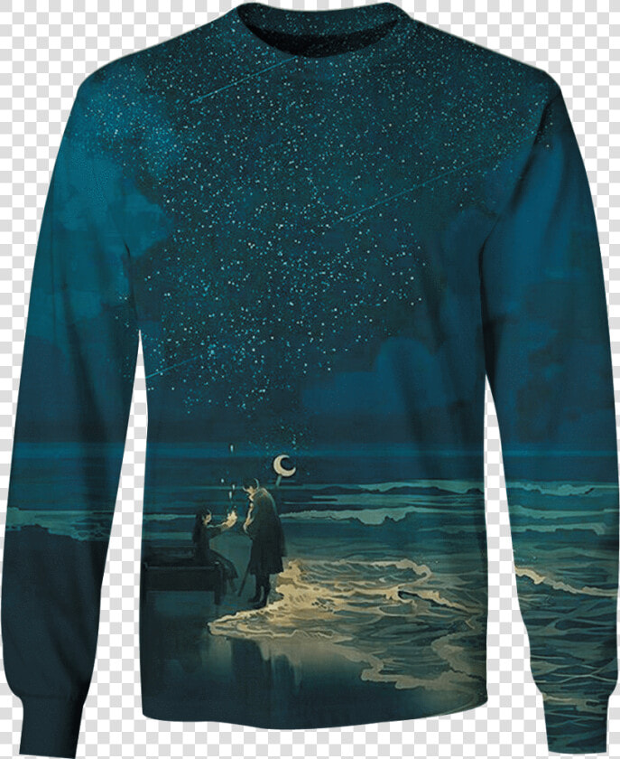 Gearhuman 3d Falling Star Custom T shirt   Long sleeved T shirt  HD Png DownloadTransparent PNG