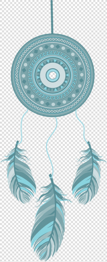 Decorative Blue Dreamcatcher Sticker   Blue Dream Catcher Png  Transparent PngTransparent PNG