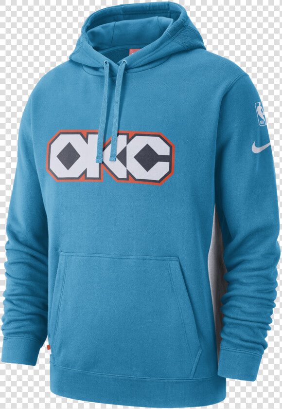 Oklahoma City Thunder City Edition Nike Courtside Hood   Nike Nba Hoodie  HD Png DownloadTransparent PNG