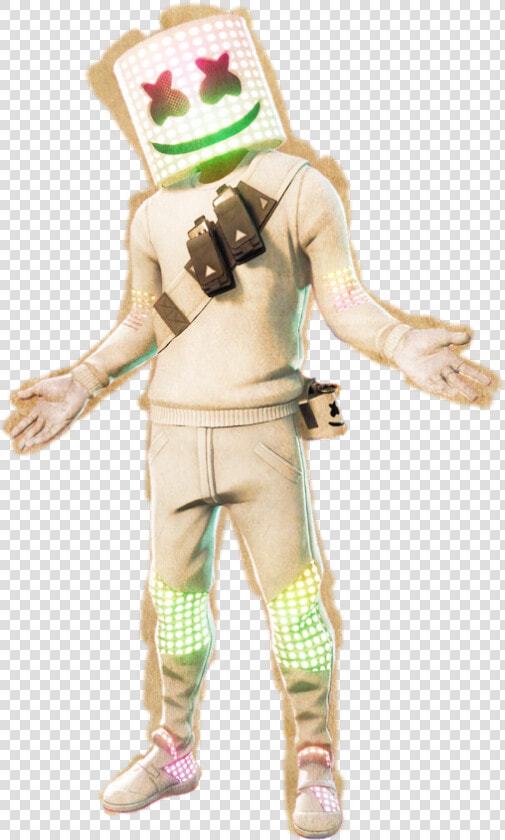 Dusted Marshmello Ft Aura Fortnite   Marshmallow From Fortnight  HD Png DownloadTransparent PNG