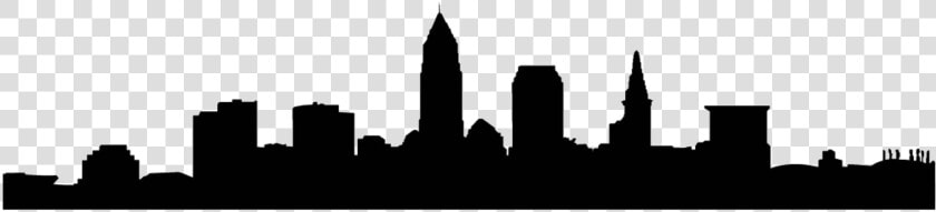 Drawing Cityscape Skyline   Cleveland Skyline Silhouette  HD Png DownloadTransparent PNG