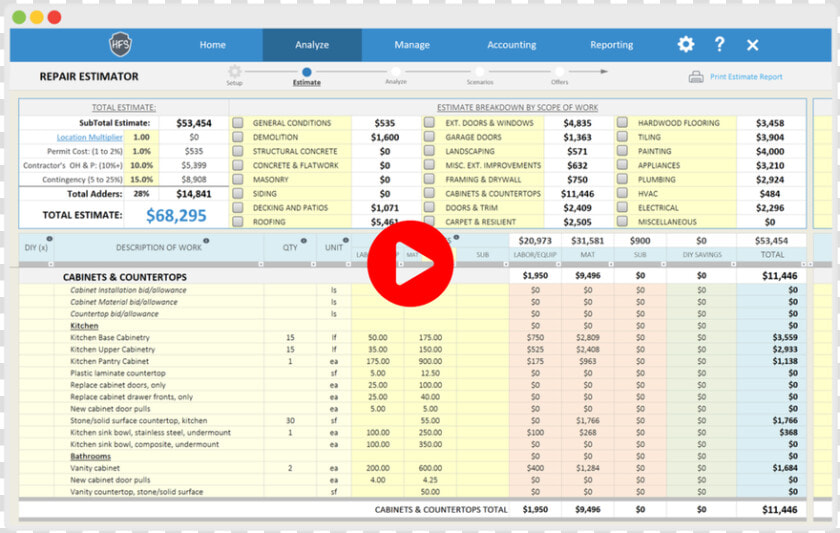 Picture   House Flipping Spreadsheet  HD Png DownloadTransparent PNG