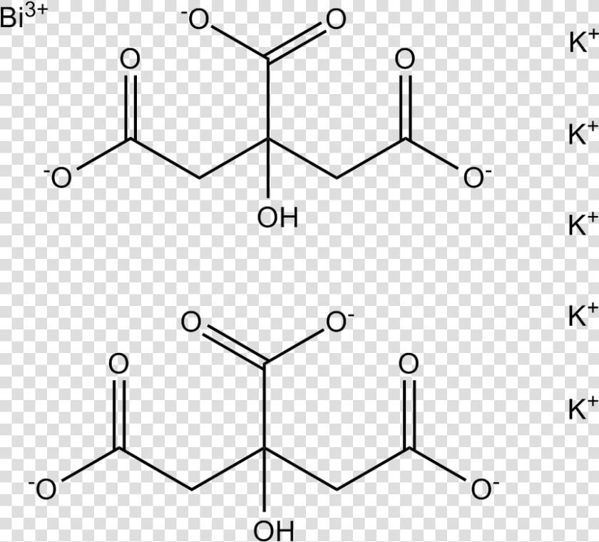 Structure Bismuth Subcitrate  HD Png DownloadTransparent PNG