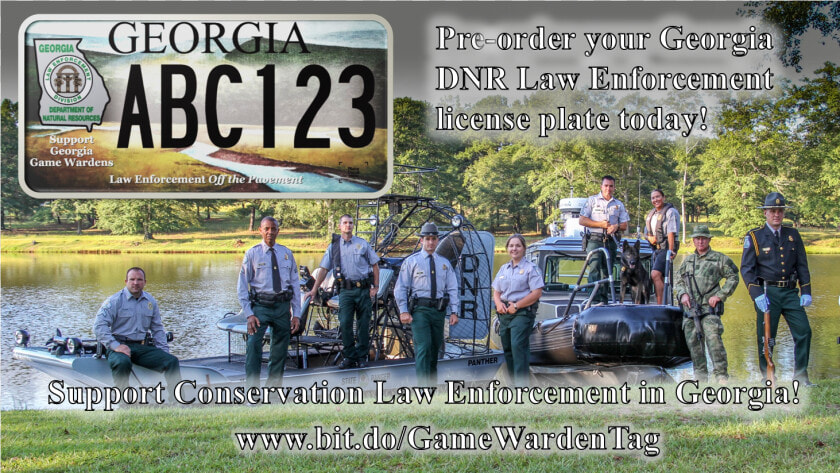 Georgia Dnr Law Enforcement License Plate  HD Png DownloadTransparent PNG