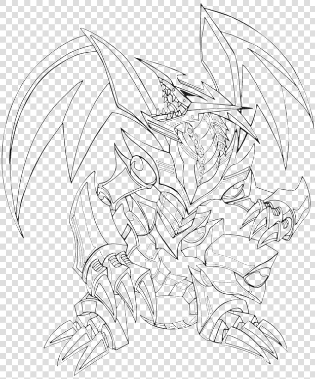 Robots Black Metal Dragon Coloring Pages   Red Eyes Black Dragon Coloring Pages  HD Png DownloadTransparent PNG