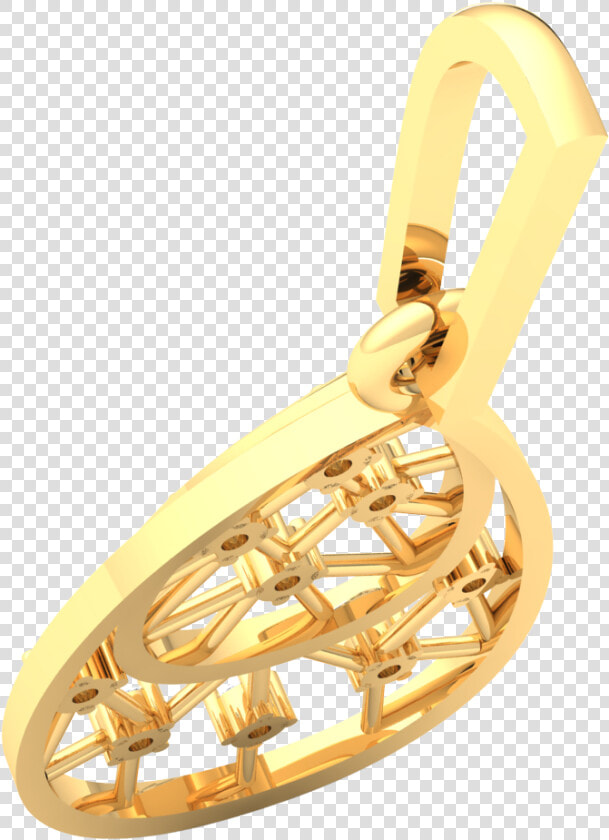 18k Gold Pendant For Women 0 15ct Round Diamond Drop   Pendant  HD Png DownloadTransparent PNG