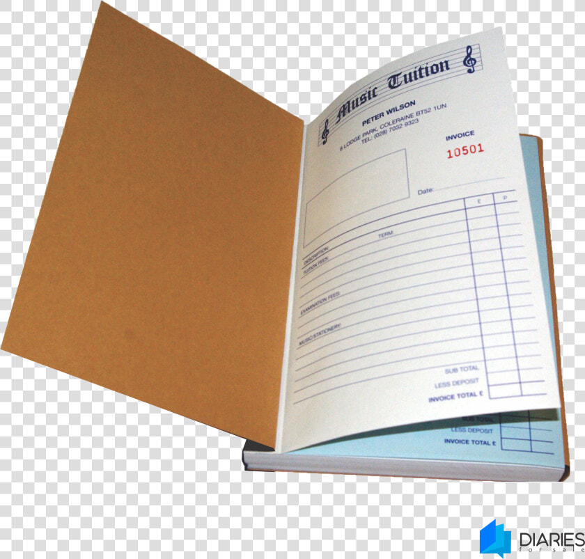 Invoice Book Printing Johannesburg   Personal Invoice Books  HD Png DownloadTransparent PNG