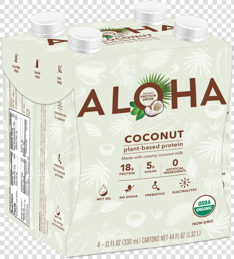 Coconut Organic Protein Drink   Plastic Bottle  HD Png DownloadTransparent PNG