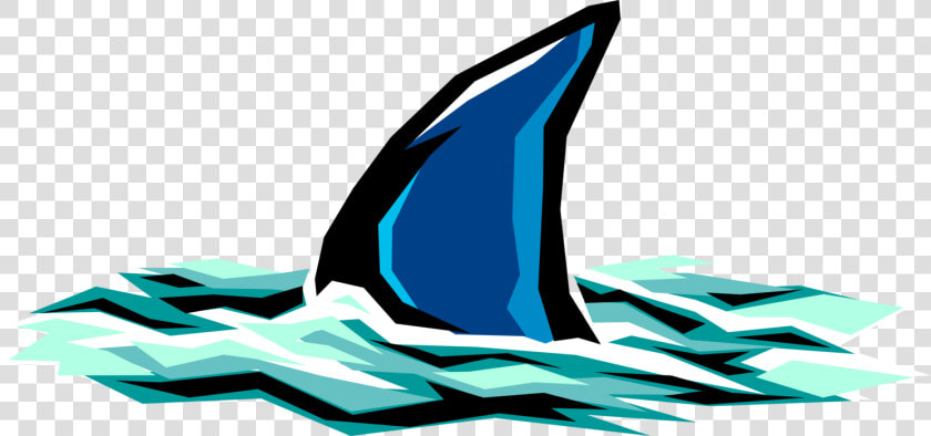 Vector Illustration Of Marine Predator Shark Fin Breaks  HD Png DownloadTransparent PNG