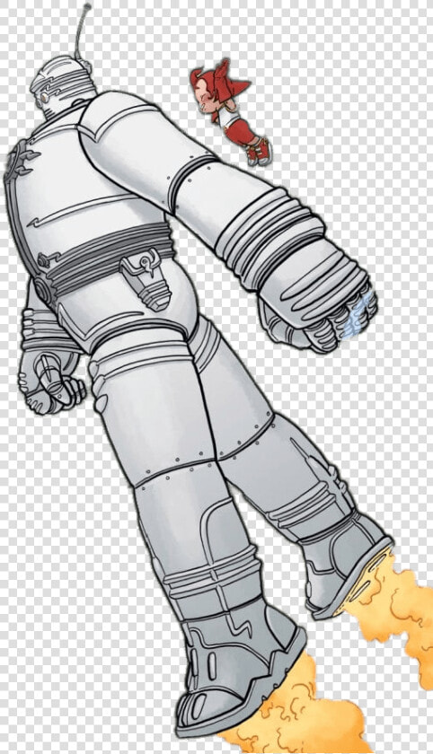 Big Guy And Rusty The Boy Robot In The Air   Big Guy And Rusty The Boy Robot Frank Miller  HD Png DownloadTransparent PNG