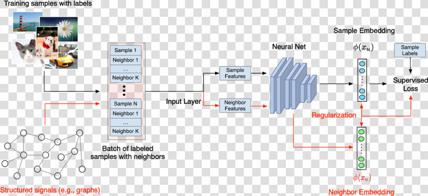 Diagram Of Structured Signals In Addition To Regular   Neural Structured Learning  HD Png DownloadTransparent PNG