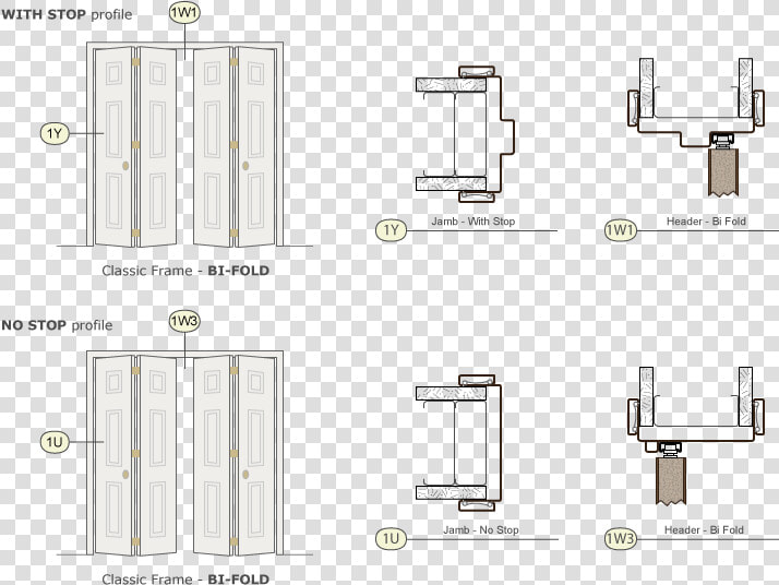 Bi fold General Info Page Image   Bifold Door Jamb Detail  HD Png DownloadTransparent PNG