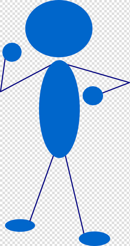 Stickman Stick Figure Blue Free Picture  HD Png DownloadTransparent PNG