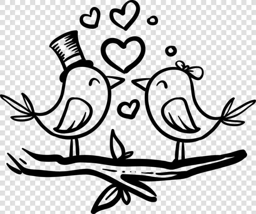 Love Birds Clipart Bride Groom   Love Birds Bride And Groom  HD Png DownloadTransparent PNG