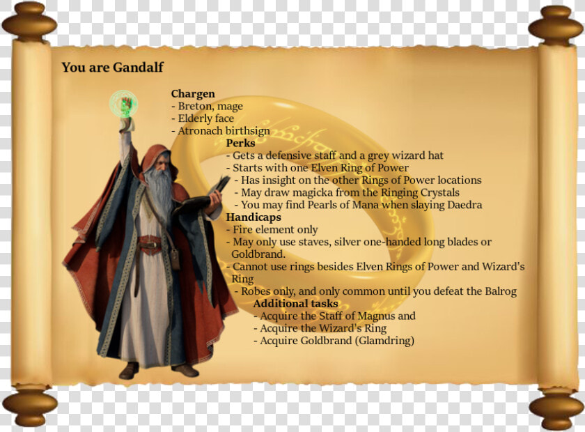 Gandalf 3   Scroll Clipart Transparent Background  HD Png DownloadTransparent PNG