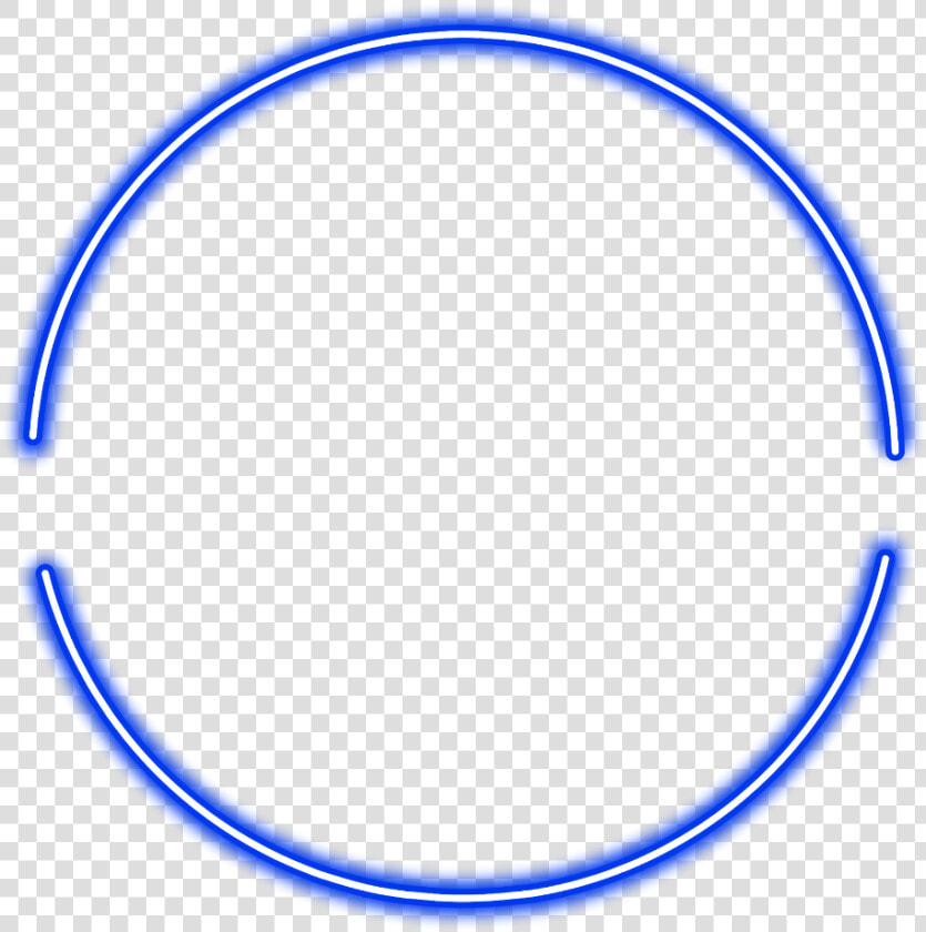  neon  round  blue  freetoedit  circle  frame  border   Circle  HD Png DownloadTransparent PNG