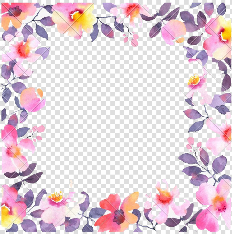 Square Christmas Frame Transparent Background   Flower Frame Square Png  Png DownloadTransparent PNG