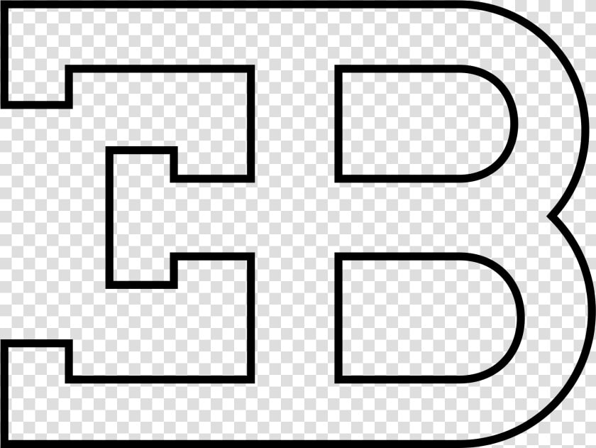 Bugatti Eb Logo Png Transparent   Draw A Bugatti Logo Outline  Png DownloadTransparent PNG