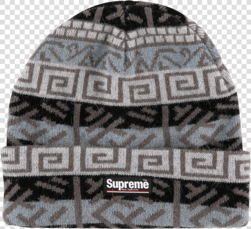 Supreme Brushed Pattern Beanie Fw   Beanie  HD Png DownloadTransparent PNG