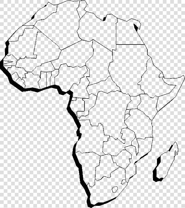 Africa Continent Map Drawing   Png Download   African Map Color Pages  Transparent PngTransparent PNG