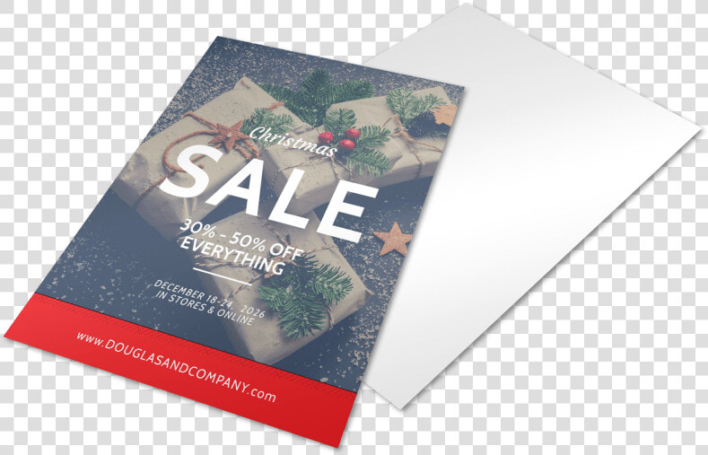 Christmas Sale Holiday Marketing Flyer Template Preview   Christmas Card  HD Png DownloadTransparent PNG