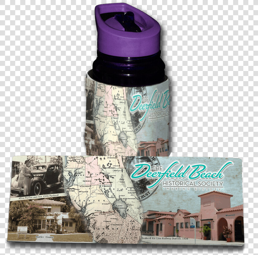 Deerfield Beach Historical Society   Water Bottle  HD Png DownloadTransparent PNG