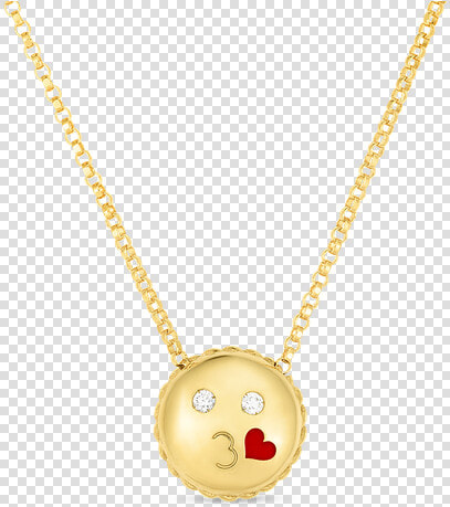 Roberto Coin Kiss Emoji Pendant With Diamonds   Locket  HD Png DownloadTransparent PNG