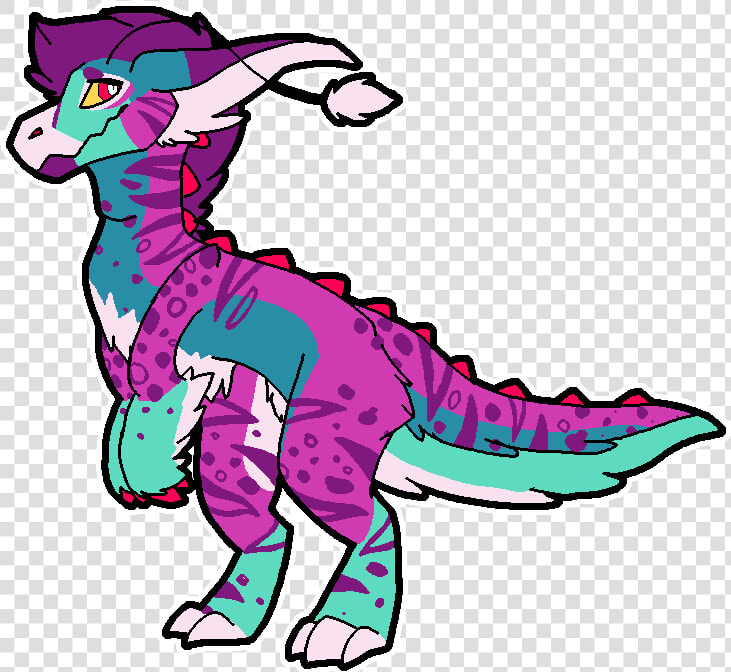 Lisa Frank Orchid Mantis Dragon Raptor Thing   Raptor Cartoon  HD Png DownloadTransparent PNG