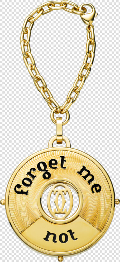 Black C De Cartier Forget Me Not Key Ringmetal  Golden   Cartier Gold Key Ring  HD Png DownloadTransparent PNG