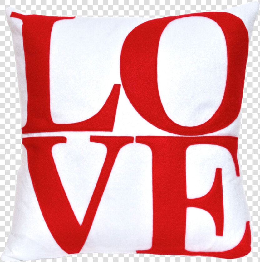 Love Pillow Cover Red On Pure White   Cushion  HD Png DownloadTransparent PNG