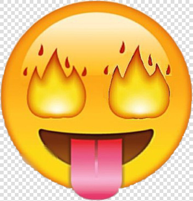  emoji  fire  eyes  freetoedit   Emoji With Fire Eyes  HD Png DownloadTransparent PNG