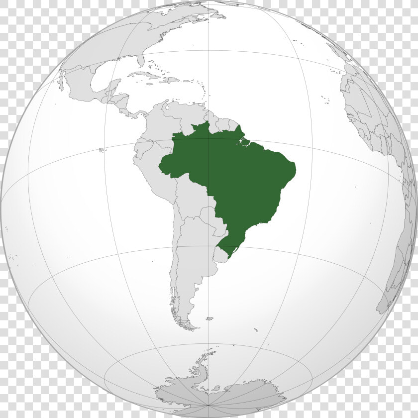 Brazil Map   Brazil Map In Globe  HD Png DownloadTransparent PNG