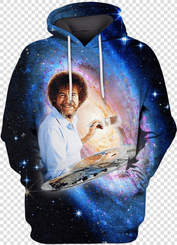 3d Bob Ross Artist Galaxy Joy Of Painting Tshirt   Sweatshirt Pennywise 3d  HD Png DownloadTransparent PNG