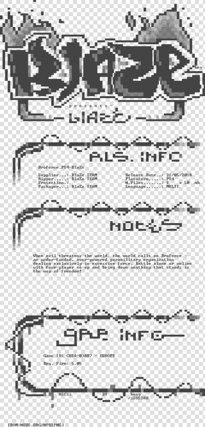 Broforce   Ps4 blaze   Monochrome  HD Png DownloadTransparent PNG