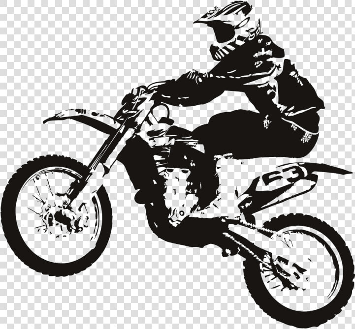 Freestyle Motocross Monster Energy Ama Supercross An   Dirt Bike Black And White  HD Png DownloadTransparent PNG