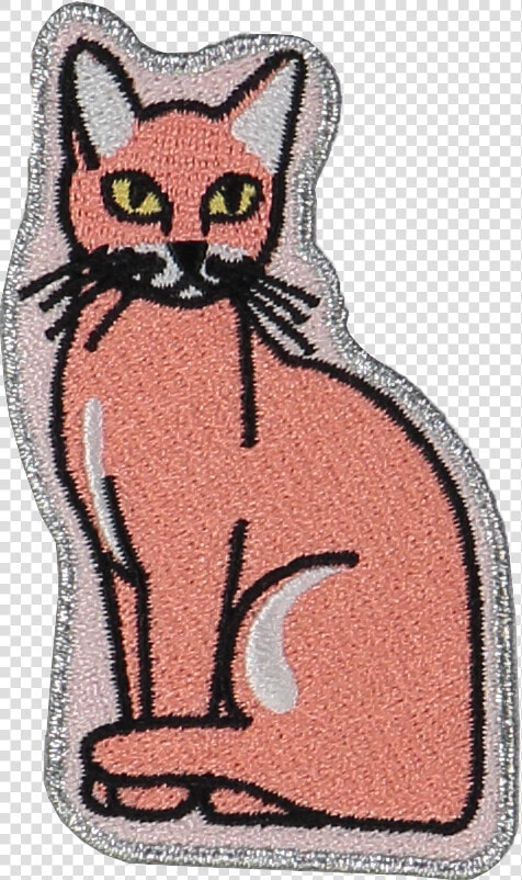 Sitting Cat Sticker Patch   Domestic Short haired Cat  HD Png DownloadTransparent PNG