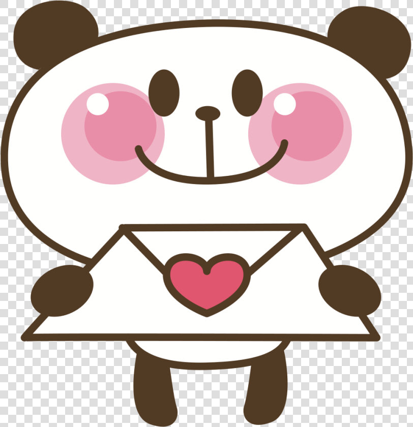 Panda Love Letter   Clip Art Love Panda  HD Png DownloadTransparent PNG