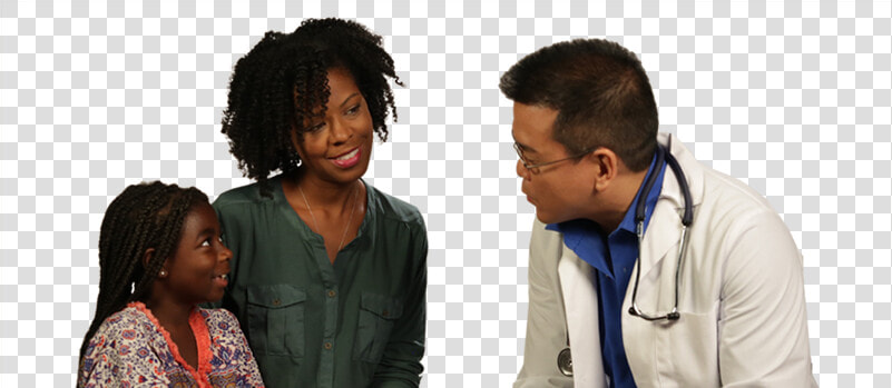 Image Of African American Asthma Patient With A Doctor  HD Png DownloadTransparent PNG