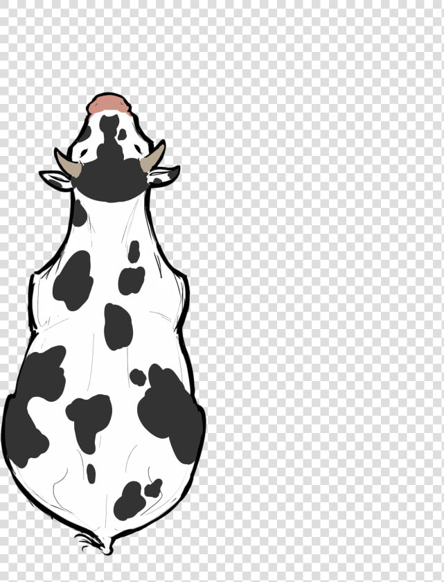 Cow From Above   Cow Drawing From Above  HD Png DownloadTransparent PNG