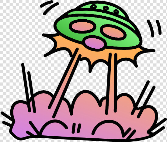  ufo  alien  space  galaxy  freetoedit  ftestickers   Ufo Drawing Cute  HD Png DownloadTransparent PNG